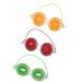 SECFOU Lot de 3 Patchs Oculaires en Gel Pvc R utilisables Compresses Froides Yeux Masque Rafra chissant Poches Motifs Fruits pour D tente Visage et Soin des Yeux