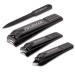 Nail Clippers Set  TIFURMAN Stocking Stuffers  Fingernail & Thick Toenail & Ingrown Nail Clippers & Nail File  Perfect 4 pcs Nail Clippers Cutter for Men and Women(Black)