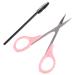11pcs Curved Craft Scissors Set | Stainless Steel Beauty Tools & Eyelash Grooming Kit for Perfect Makeup | Pink Outfit - Buy Online on GoSupps.com