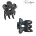 Parcelona French Belle Fleur Small 1 1/2 Celluloid Hair Claw - No Slip Grip, Strong Hold, Made in France (Solid Black) - Buy Online on GoSupps.com