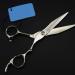 Retro Barber Scissors Luxury Hair Scissors Professional Barber Salon Scissors Professional Hairdressing Scissors Hair Scissors Set C1 Flat Cut 6 inch (H Flat Cut 6 inch)