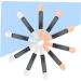 HAPINARY 100 Pcs Makeup Brush Makeup Eyeshadow Makeup Eye Shadow Brush Sponge Eyeshadow Brush Beauty Sponge - Buy Online on GoSupps.com
