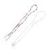 Fomiyes 2 pc glasses mask chain pearl glass chain pearl lanyard glasses cord mouth protection lanyard adjustable face chain hut holder clip bib holder clips deliveries sunglasses 50 0.3cm