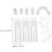 minkissy 1 Set portable suite white earmuffs tool kit gloves applicator bleach bleach kit Hair oil salon hair dyeing tool shower cap tool hair dye set Accessories hair applicator tool 6.9x4.8cm White - Buy Online on GoSupps.com