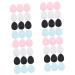 FRCOLOR 48 Pcs Finger Makeup Sponge Make up Sponge Silicone Dish Sponge Cosmetic Sponges Korean Makeup Sponge Facial Triangle Puffs for Face Powder Docile Hydrophilic Non-latex Makeup Pad