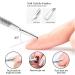 Set of 2 Stainless Steel Cuticle Pusher Manicure Pedicure Remover - Buy Online on GoSupps.com