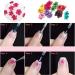 Valuu 3D Nail Dried Flowers Sticker - 60 Five Petal Flower Nail Stickers in 12 Colors - Natural Real Dry Flower Design (60 Flowers) - Buy Online on GoSupps.com