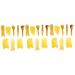 Gleavi 24 pc muscle scraps massage sucks scratch massage residual restoration regrow regeneration cure strip plate acupuncture tools the face scratchboard tablets scratch tablets