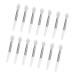 minkissy Facial Tools 2 Sets Lip Gloss Brush Face Tools Lip Applicator Wands Eyeshadow Makeup Brush Lip Care Applicator Make up for Face White Silica Gel Miss Eye Shadow Brush