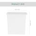 Alipis Box Sheet Laundry Detergent Storage Box Plastic Drawers Plastic Containers Washing Machine Iron Bucket Sundries Storage Bucket White With Cover Washing Powder Bucket - Buy Online on GoSupps.com