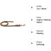 Premium Fat Leather Lines (1m 1.35m 2.20m 3m) - Chrome & Brass Options | Durable Cognac Hook - Buy Online on GoSupps.com