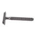 Double Edge Safety Razor Manual Shaver Comfortable Zinc Alloy for Men(Black)