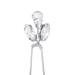 Barode Bridal Wedding Hair Pins Set of 3 - Water Drop & Leaf Rhinestone Headpieces in Silver for Women and Girls - Buy Online on GoSupps.com