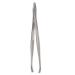Duontyye Silver Tone Slanted Flat Tip Metal Hair Eyebrow Tweezer Cosmetic Tool for Lady