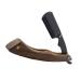 Eyebrow Trimming Shaver Bracket Trimmer for Men Razor Blades for Men Beard Trimming Tool Beard Trimmer Shaver Holder Mustache Razor Foldable Rosewood Portable Stainless Steel Man