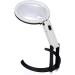 Portable Magnifiers Folding 2 Times/5 Times High-Definition Hand-Held Lamp with a Rechargeable Desktop Full of Stars