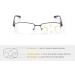 Kerecsen Progressive Multifocus Reading Glasses - Metal Half Frame Black 2.0 Diopters - International Shipping Available - Buy Online on GoSupps.com