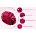 Satin Silk Hair Bonnet for Women - Black Red Pick | Sleep Bonnet for Healthy Hair - Buy Online on GoSupps.com
