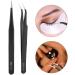 Stainless Steel Eyelashes Grafting Tweezers Makeup Tweezers Tool for Eyelashes Extension Nail Art Decoration for Professional Salon or Home Use(3#) - Buy Online on GoSupps.com