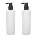 Refillable reusable ABS pumping massage shampoo dispenser leak-proof 250 ml capacity massage oil heating bottle with pump dispenser