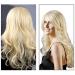Disco Ball Light Blonde Long Wig for Women - Natural Curly Style for Cosplay Parties - Buy Online on GoSupps.com