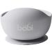 Babi Baby Toddler Suction Bowl & Spoon Set | 100% Food Grade Silicone | Stay Put Suction | Grey Color - Buy Online on GoSupps.com