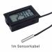 Mini Thermometer with Probe for Aquarium & Water Tank - Digital Temperature Display 1m-5m Black Cable - Buy Online on GoSupps.com