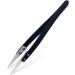 Multi-Function Tool Precision Tweezers Precision Ceramic Tips Tweezers Straight Aimed Tweezers Stainless Steel Handle High Temperature for Pinching Coils (Tweezer Tip Type : Si (S (Size : Svart)