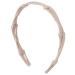 Foldable Headband Compact Folding Headband Retractable Pocket Headband Hair Hoops Headpiece for Girls(Khaki)