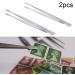 Supvox Stamp Tweezers for Philately - 2 Pieces Silver Tool for Stamp Collectors | International Shipping Available - Buy Online on GoSupps.com