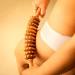 Mr. Woodware Curved Massage Roller - 39.6 cm Wooden Body Massager for Waist Thighs and Belly | Manual Self-Therapy & Anti-Cellulite Lymph Drainage Tool - Buy Online on GoSupps.com