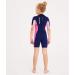 DIVE & SAIL Kids 2.5mm Warm Wetsuit One Piece Shorty Suit, UV Protection, Blue-Pink - Medium - Buy Online on GoSupps.com