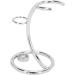 Stainless Steel Shaving Brush & Razor Stand - Men's Razor Tool Holder for Secure Storage (Silver) - Buy Online on GoSupps.com