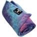 Yoga Mate Soft, Sweat Absorbent, Non-Slip Bikram Yoga Mat Size Towel, Blue & Pink Tie Dye | Blue Trim Blue & Pink Tye Dye