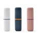 Toothbrush etui travel box 3 pieces of toothbrush travel case toothbrushes etui travel portable toothbrush cover mouthwear plastic toothbrush cup travel toothbrush box