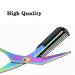 YITAQI Eyebrow Comb Scissors Titanium Grooming Trimmer - Stainless Steel Makeup Tools, Eyelash Hair Clips, Shaping Razor Hair Scissors Trimmer (Green/Purple) - Buy Online on GoSupps.com