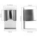 Zerodeko Electric Toothbrush Holder - Wall-Mounted Stainless Steel Container for Toothbrush Heads & Razors | 2-Stick Design for Easy Organization - Buy Online on GoSupps.com