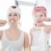 QEYMN Spa Headband 3 Pack for Women - Soft Microfiber Coral Fleece Face Wash Headband - Facial Makeup & Skincare Headbands in White, Light Orange, and Dark Grey - Buy Online on GoSupps.com