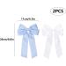 2 Pack Bow Hair Clips Pink Hair Bows for Women Girls Large Bow Clips Hair Barrette Hair Accessories(White Light Blue) White LightBlue - Buy Online on GoSupps.com