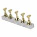 Nail 14 9 2 Display Stand for False Nails Nail Art Practice Gold Magnetic Nail Shelf