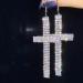 Wekicici Rhinestone Cross Tassel Drop Earrings - Crystal Hoop Fashion Accessories for Women in Silver - Buy Online on GoSupps.com