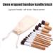 Allayu Makeup Brush Cosmetics Tool Women Supplies Bamboo Brushes Kit Aluminum Handle Rustproof Fine Workmanship Long-lasting Eyeliner - Buy Online on GoSupps.com