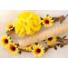 OdetoJoy Sunflower Headband - Vintage Floral Hair Accessories for Women & Brides | Wedding Flower Crown & Hair Vine - Buy Online on GoSupps.com