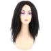 Yaki Straight Wigs Synthetic Kinky Straight Wig Low Temperature Heat Resistant Fiber Wigs For Black Women 14 Inch Black Color (1B) 14 Inch (Pack of 1) 1B