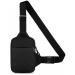 Hatriel sling chest crossbody bag waterproof shoulder bag breast pocket men and women waterproof light breast pocket sling shoulder backpack for trip hiking cycling (black)