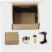 FRCOLOR 4-Piece Black Shaving Set for Men | Premium Brush Stand & Kit | Ideal Gift for Husbands | Comfortable Acrylic & Metal Design - Buy Online on GoSupps.com