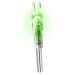 E-Arc 6PCS-New S Lighted Nocks for Arrows with .244/6.2mm Inside Diameter Led Lighted Nock Compound Bow Arrow Nock for Hunting Shooting (No Screwdriver Required) Green Pack of 6