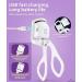 HEASE Heated Rechargeable Eyelash Curlers - Long-Lasting & Safe Electric Eyelash Curler | Quick Pre-Heat for Beautiful Lashes Worldwide - Buy Online on GoSupps.com