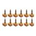 6Pairs U Shaped High Heel Non-Slip Tip Cap Shoe Repair Protectors Replacement Dowels Pads Cups High Heel Reduce Noise Set (Each 2Pairs for 8mm/9mm/10mm) Beige