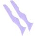 Aid Stencil Pointed Tip Reusable Molds Stencil 2pcs Waterproof for Beginners for Daily Use (Purple) - Buy Online on GoSupps.com